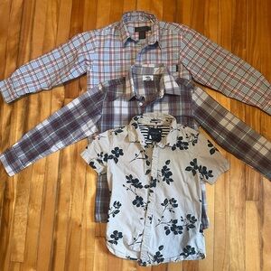 Bundle of Boys button down shirts (3) Sz 8 
Old Navy, Denim & Flower, Maximilien